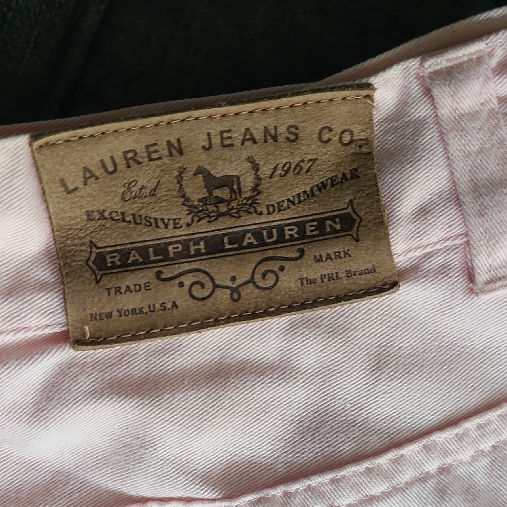 LRL Ralph Lauren Light Pink Capri Jeans Size‎ 12